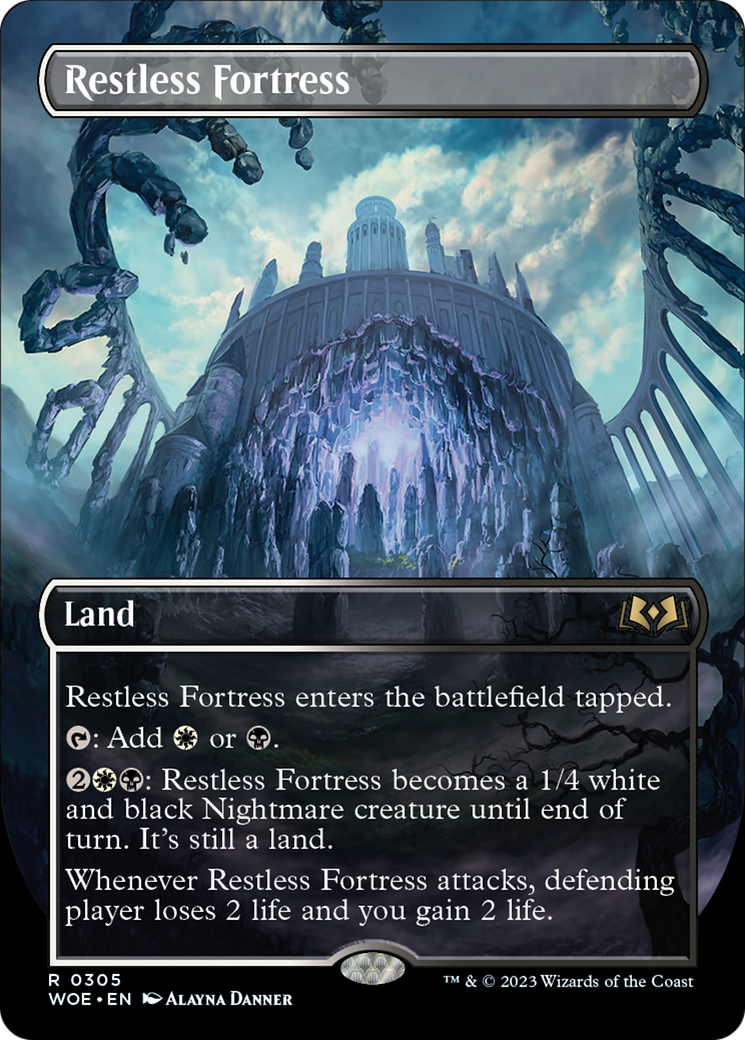 Restless Fortress (Borderless Alternate Art) [Wilds of Eldraine] | GnG Games