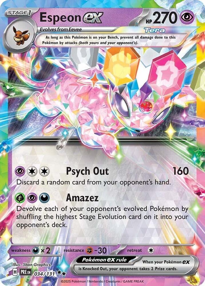 Espeon ex (034/131) [Scarlet & Violet: Prismatic Evolutions] | GnG Games