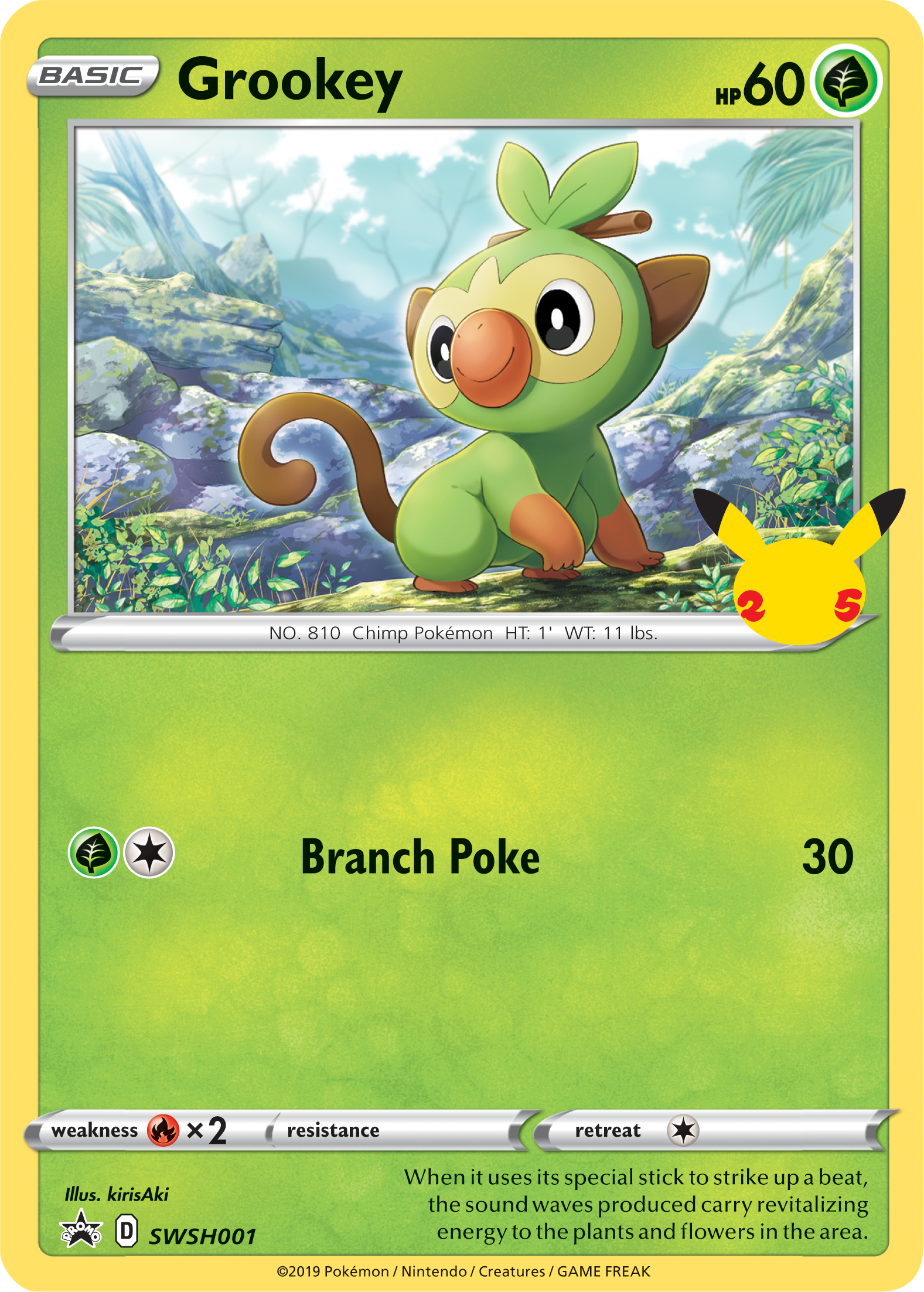 Grookey (SWSH001) (Jumbo Card) [First Partner Pack] | GnG Games