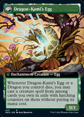 The Dragon-Kami Reborn // Dragon-Kami's Egg (Extended Art) [Kamigawa: Neon Dynasty] | GnG Games