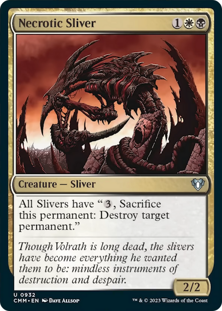 Necrotic Sliver [Commander Masters] | GnG Games