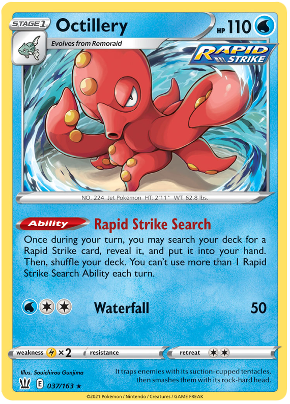 Octillery (037/163) (Theme Deck Exclusive) [Sword & Shield: Battle Styles] | GnG Games