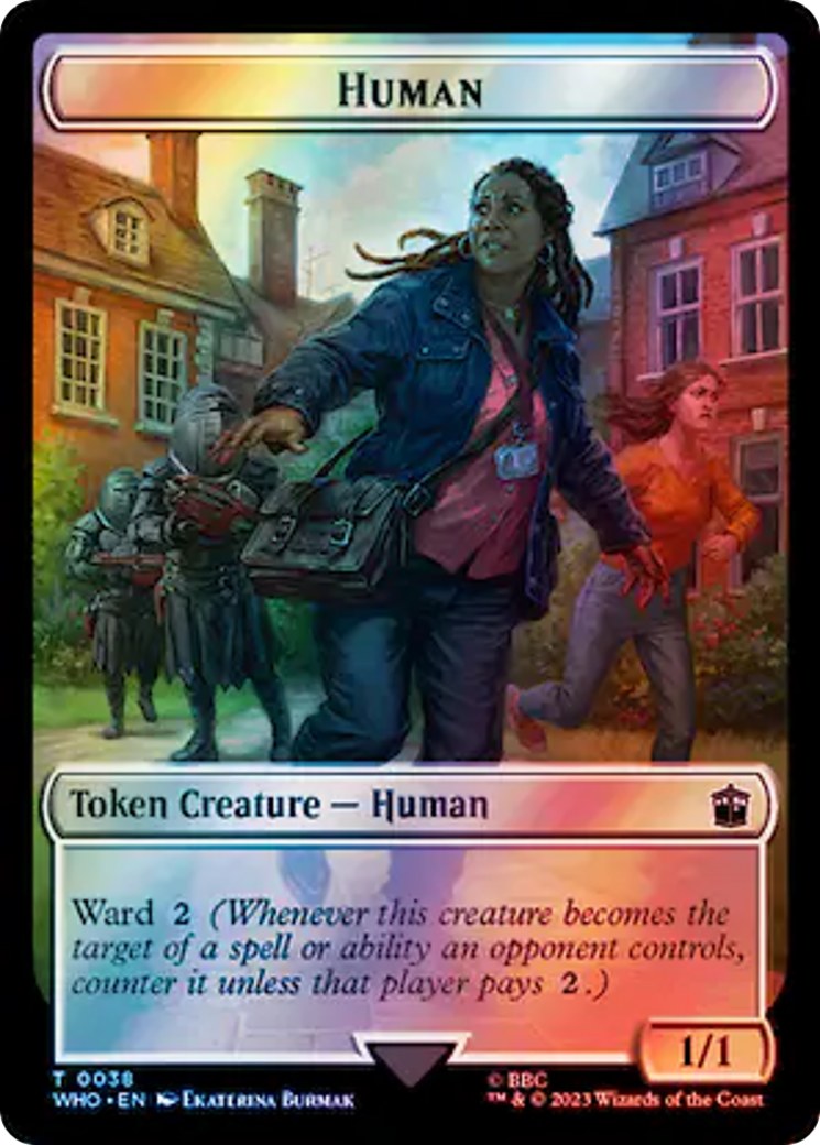 Human (0038) // Mutant Double-Sided Token (Surge Foil) [Doctor Who Tokens] | GnG Games