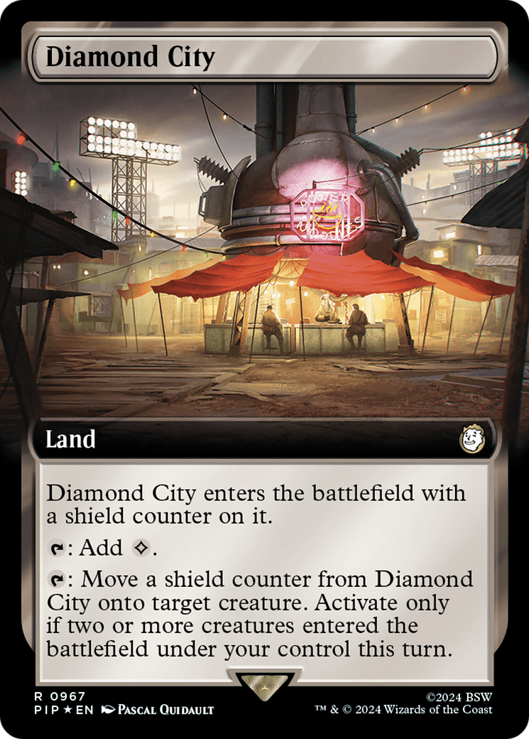Diamond City (Extended Art) (Surge Foil) [Fallout] | GnG Games