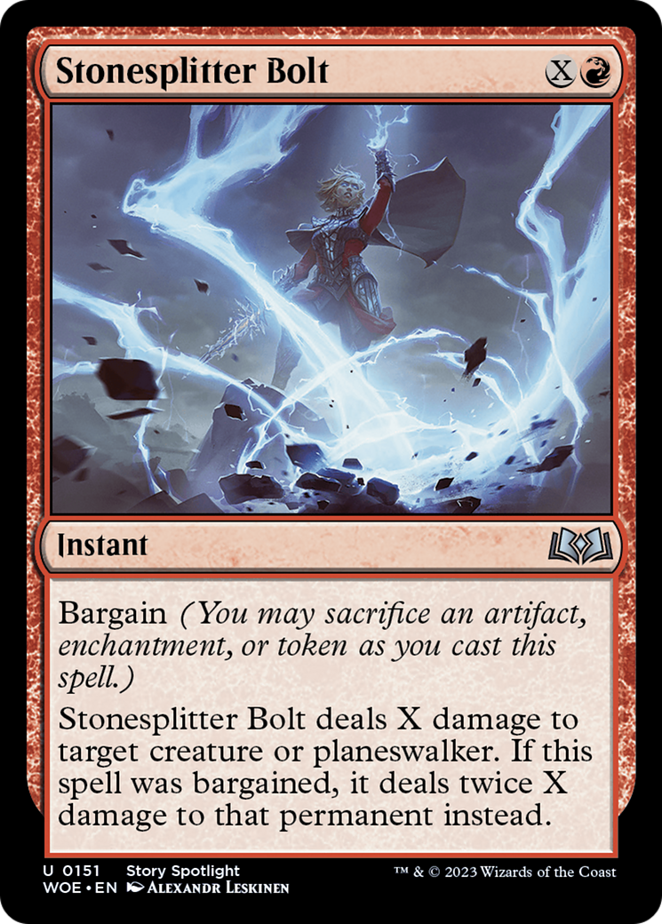 Stonesplitter Bolt [Wilds of Eldraine] | GnG Games