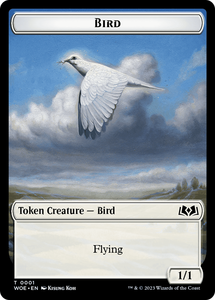 Bird // Food (0013) Double-Sided Token [Wilds of Eldraine Tokens] | GnG Games