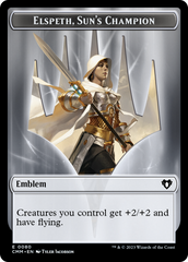 Elspeth, Sun's Champion Emblem // Copy (55) Double-Sided Token [Commander Masters Tokens] | GnG Games