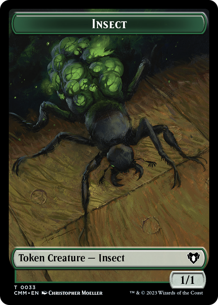 Insect Token [Commander Masters Tokens] | GnG Games