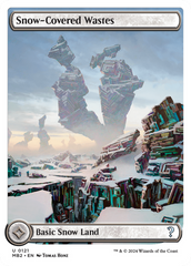 Snow-Covered Wastes (White Border) [Mystery Booster 2] | GnG Games