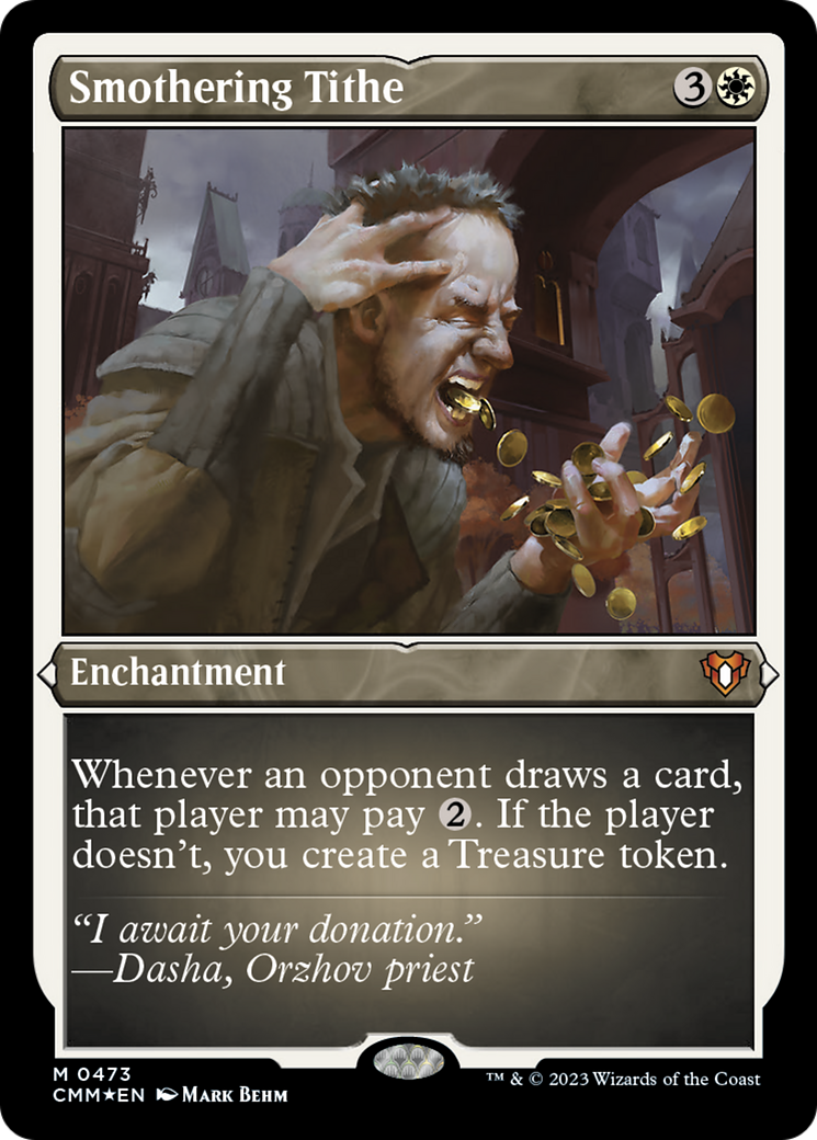 Smothering Tithe (Foil Etched) [Commander Masters] | GnG Games