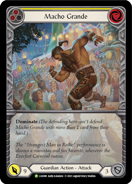 Macho Grande (Yellow) [LGS088] (Promo)  Rainbow Foil | GnG Games