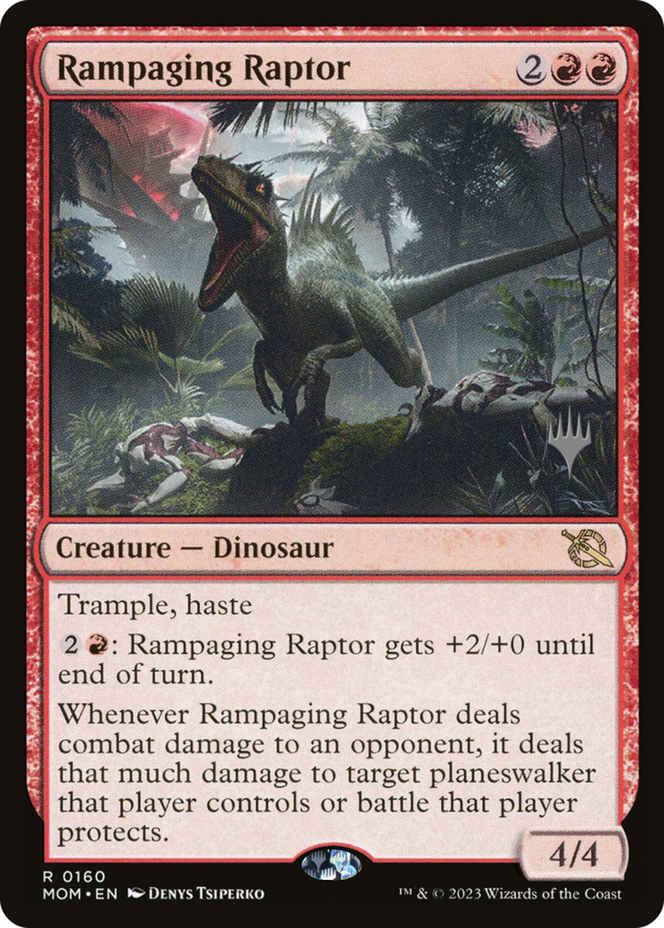 Rampaging Raptor (Promo Pack) [March of the Machine Promos] | GnG Games