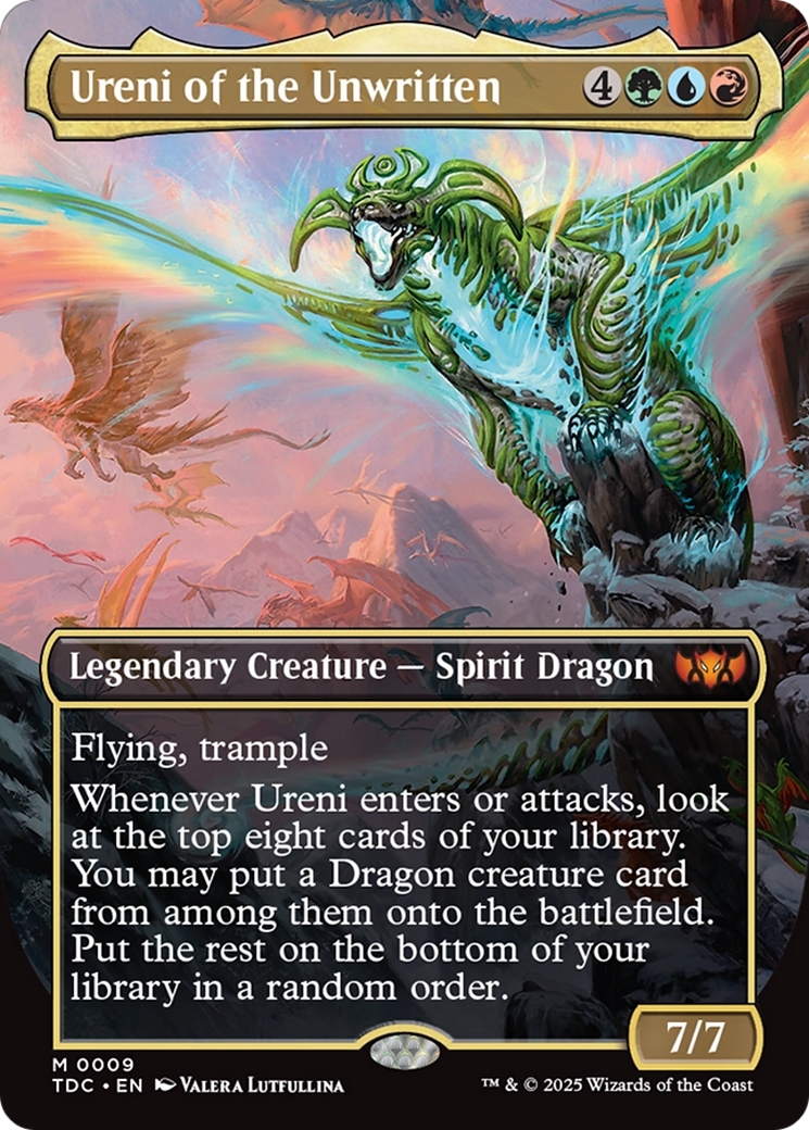 Ureni of the Unwritten (Borderless) [Tarkir: Dragonstorm Commander] | GnG Games