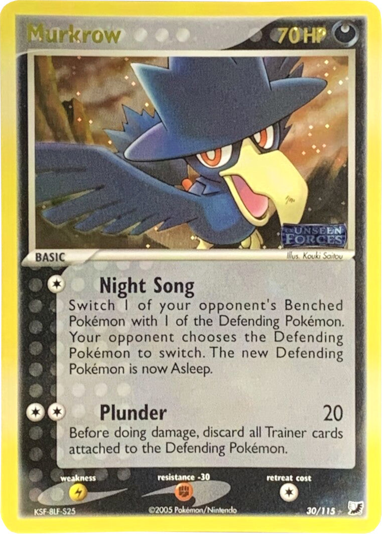 Murkrow (30/115) (Stamped) [EX: Unseen Forces] | GnG Games