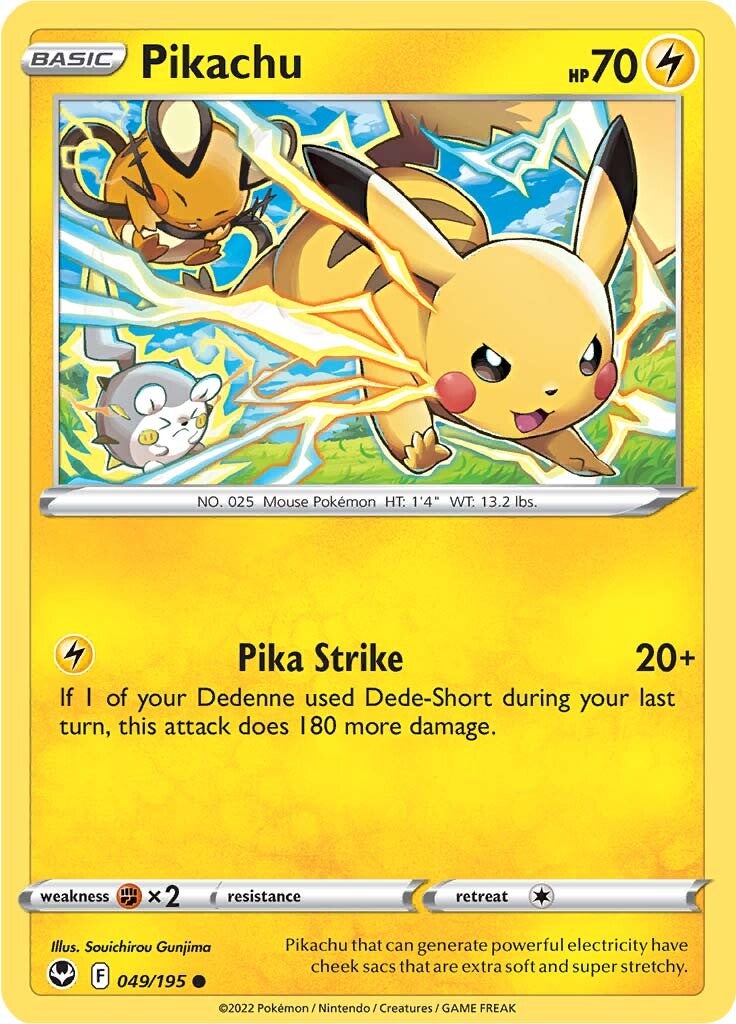 Pikachu (049/195) [Sword & Shield: Silver Tempest] | GnG Games