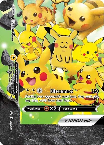 Pikachu V-UNION (SWSH141) (Celebrations) [Sword & Shield: Black Star Promos] | GnG Games