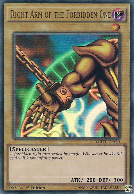 Right Arm of the Forbidden One [YGLD-ENA20] Ultra Rare | GnG Games