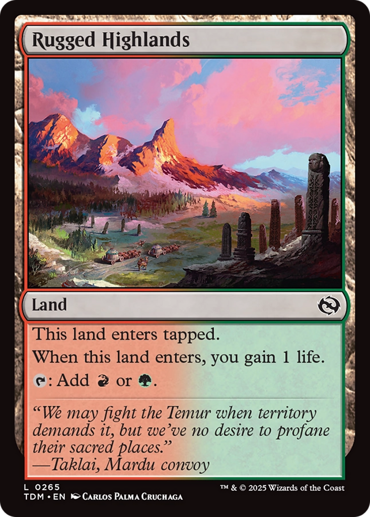 Rugged Highlands [Tarkir: Dragonstorm] | GnG Games