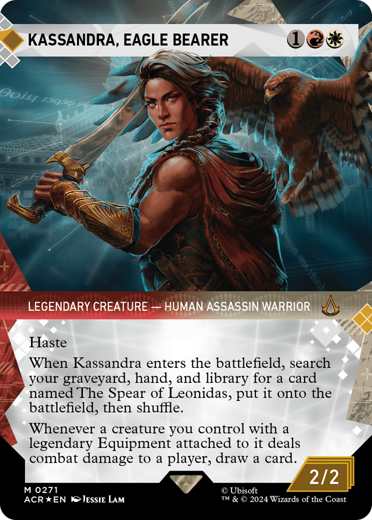 Kassandra, Eagle Bearer (Showcase) (Textured Foil) [Assassin's Creed] | GnG Games