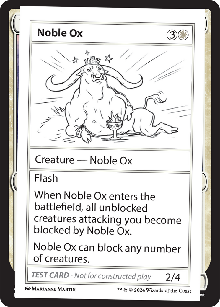 Noble Ox [Mystery Booster 2 Playtest Cards] | GnG Games