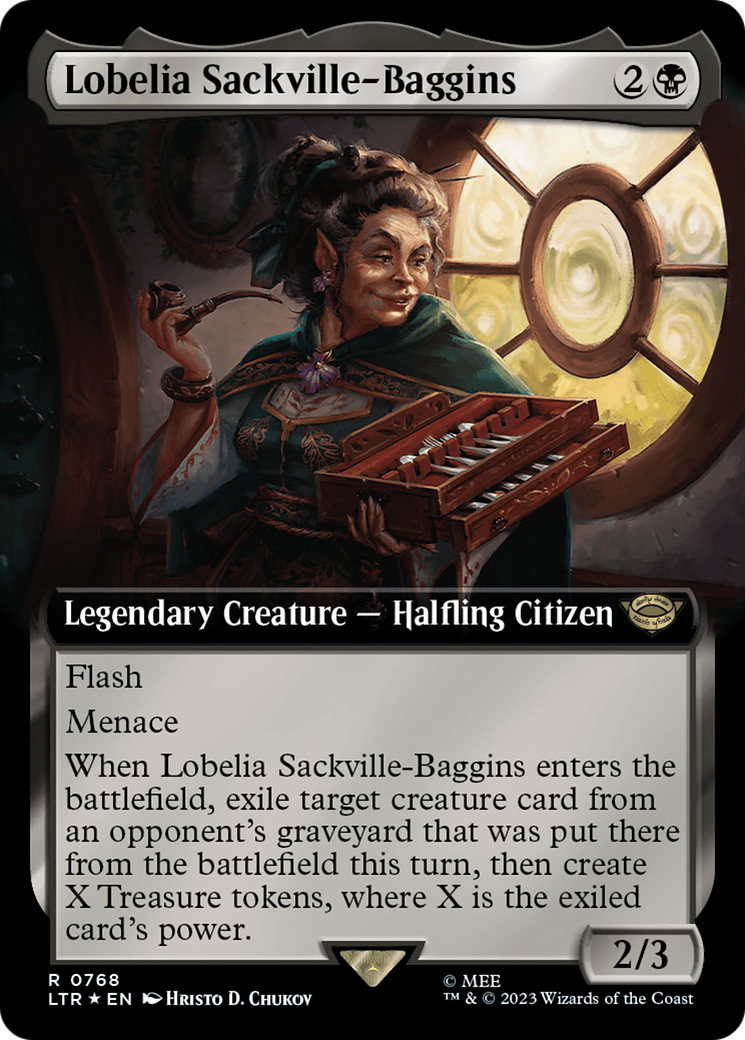 Lobelia Sackville-Baggins (Extended Art) (Surge Foil) [The Lord of the Rings: Tales of Middle-Earth] | GnG Games