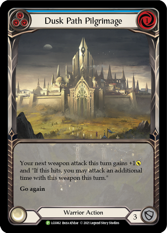 Dusk Path Pilgrimage (Blue) [LGS062] (Promo)  Rainbow Foil | GnG Games