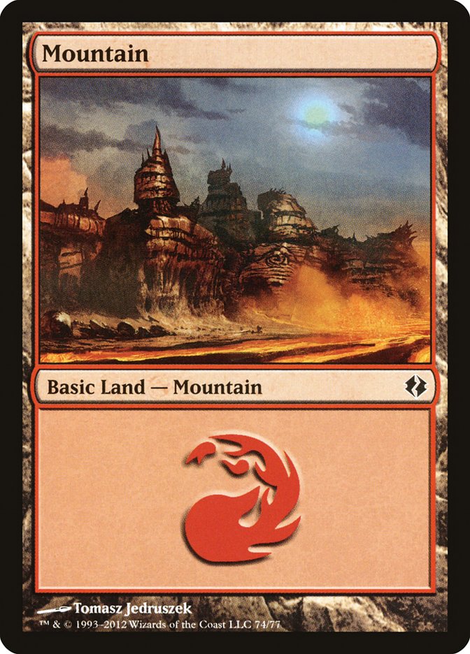 Mountain (74) [Duel Decks: Venser vs. Koth] | GnG Games