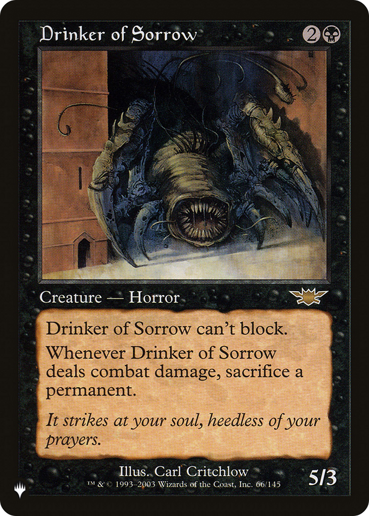 Drinker of Sorrow [The List] | GnG Games