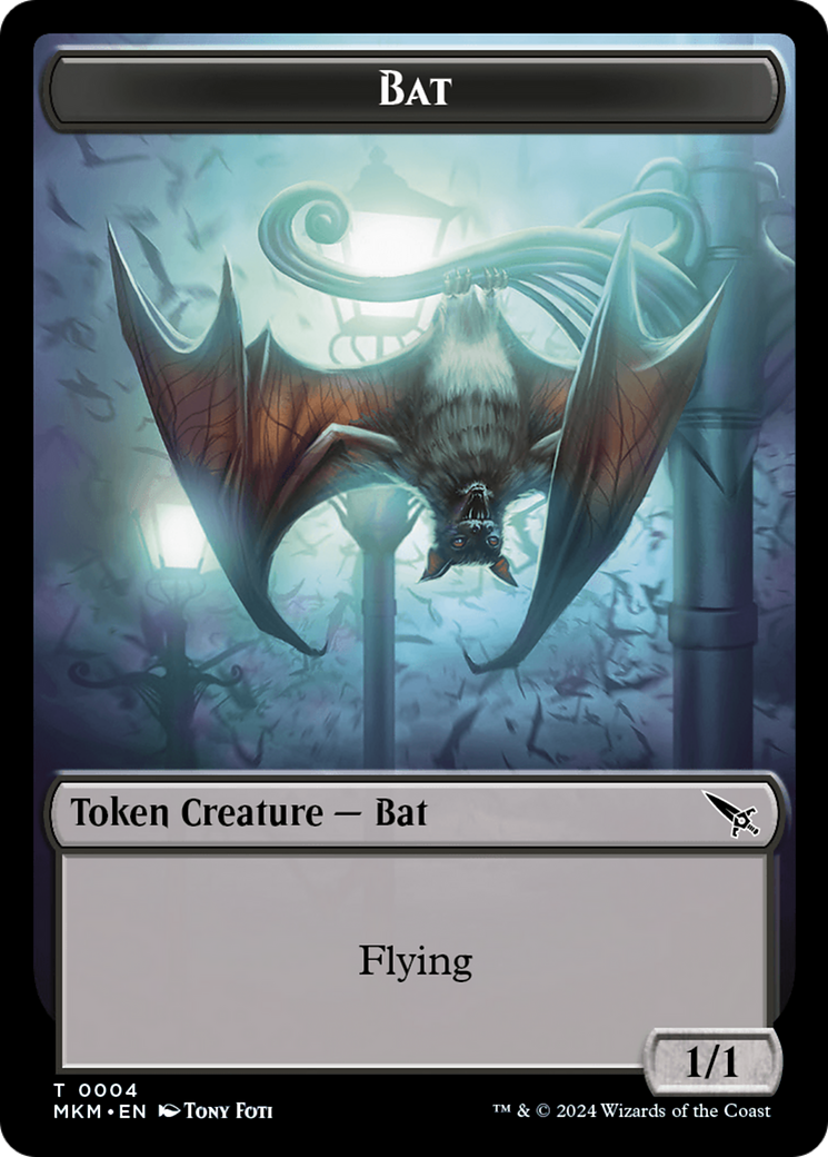 Thopter (0020) // Bat Double-Sided Token [Murders at Karlov Manor Tokens] | GnG Games