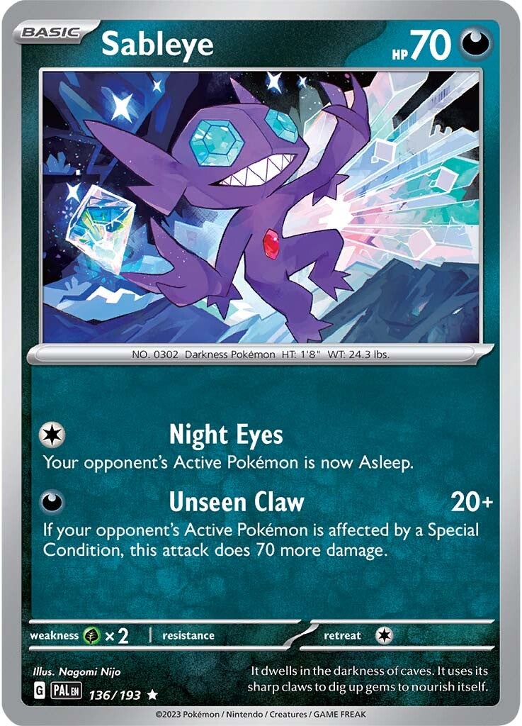 Sableye (136/193) [Scarlet & Violet: Paldea Evolved] | GnG Games