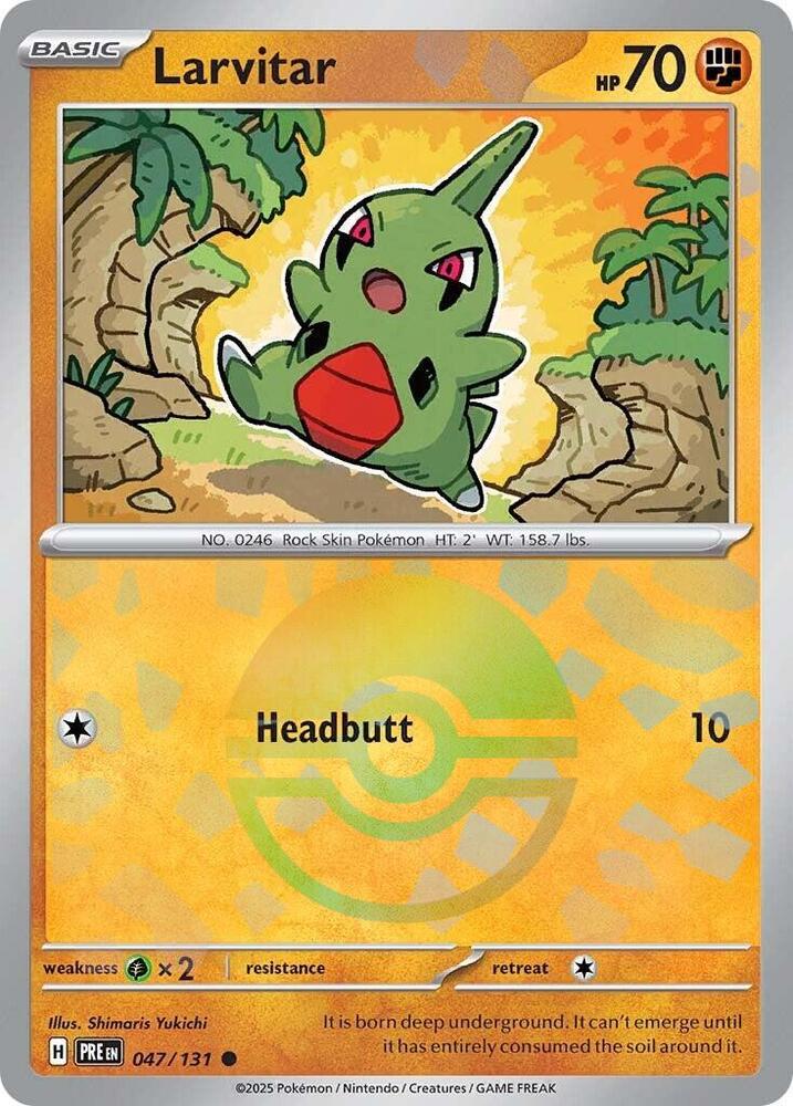 Larvitar (047/131) (Poke Ball Pattern) [Scarlet & Violet: Prismatic Evolutions] | GnG Games