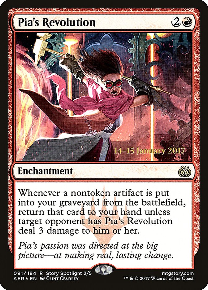 Pia's Revolution [Aether Revolt Prerelease Promos] | GnG Games