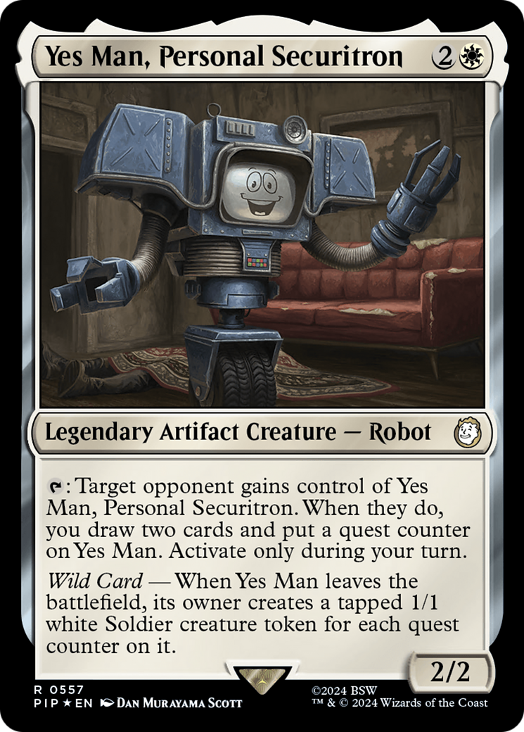 Yes Man, Personal Securitron (Surge Foil) [Fallout] | GnG Games