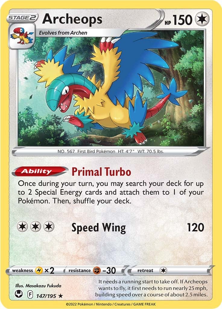 Archeops (147/195) (Theme Deck Exclusive) [Sword & Shield: Silver Tempest] | GnG Games