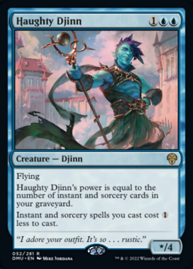 Haughty Djinn (Promo Pack) [Dominaria United Promos] | GnG Games