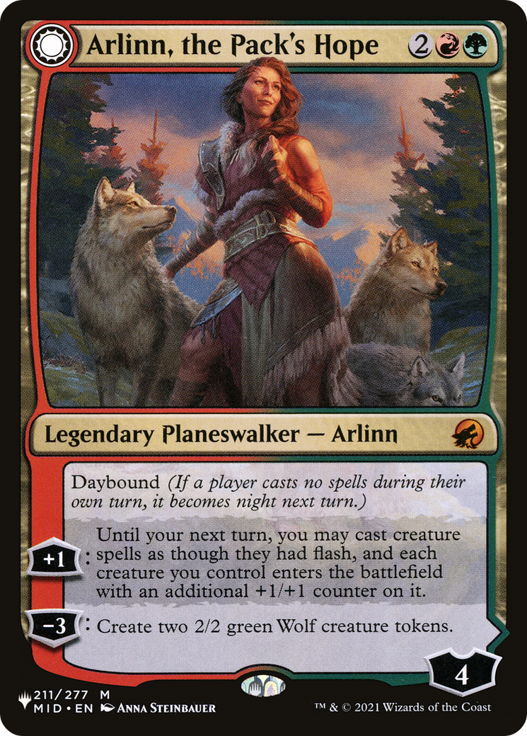 Arlinn, the Pack's Hope // Arlinn, the Moon's Fury [Secret Lair: From Cute to Brute] | GnG Games