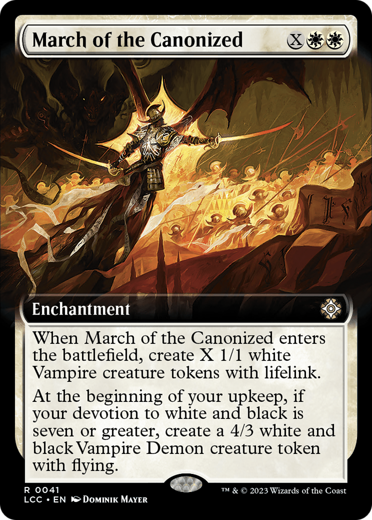 March of the Canonized (Extended Art) [The Lost Caverns of Ixalan Commander] | GnG Games