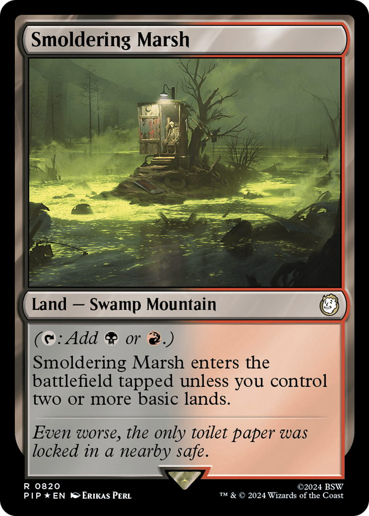 Smoldering Marsh (Surge Foil) [Fallout] | GnG Games