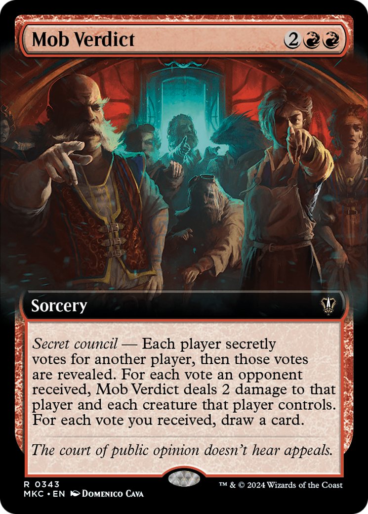 Mob Verdict (Extended Art) [Murders at Karlov Manor Commander] | GnG Games