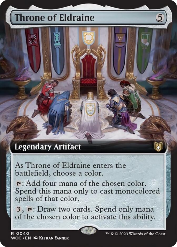 Throne of Eldraine (Extended Art) [Wilds of Eldraine Commander] | GnG Games