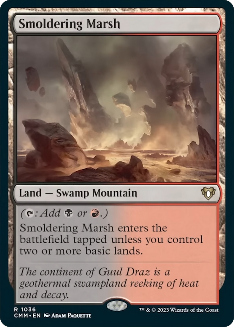 Smoldering Marsh [Commander Masters] | GnG Games