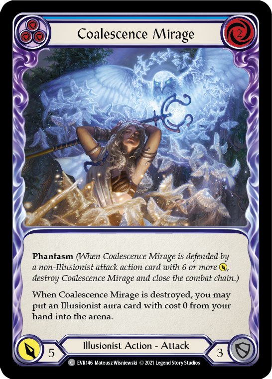 Coalescence Mirage (Blue) [EVR146] (Everfest)  1st Edition Rainbow Foil | GnG Games