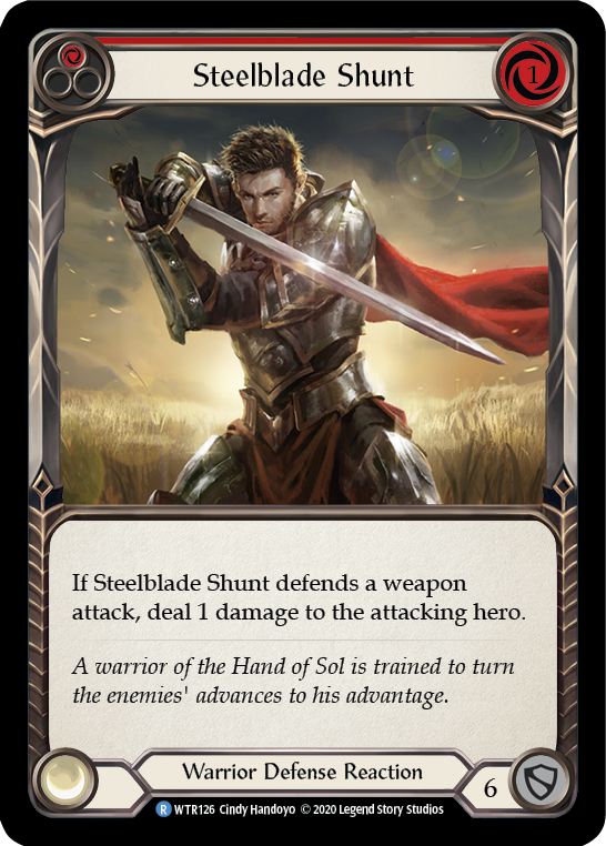 Steelblade Shunt (Red) [U-WTR126] (Welcome to Rathe Unlimited)  Unlimited Rainbow Foil | GnG Games