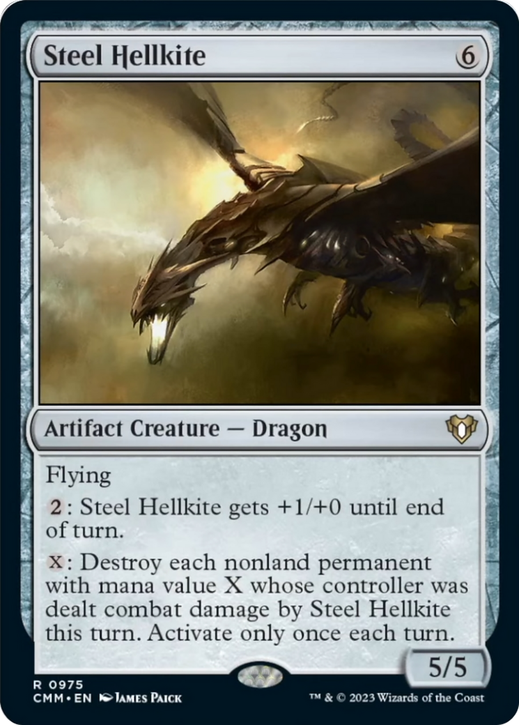 Steel Hellkite [Commander Masters] | GnG Games