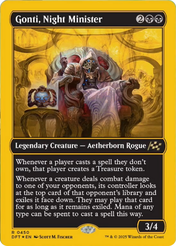 Gonti, Night Minister (First-Place Foil) [Aetherdrift] | GnG Games