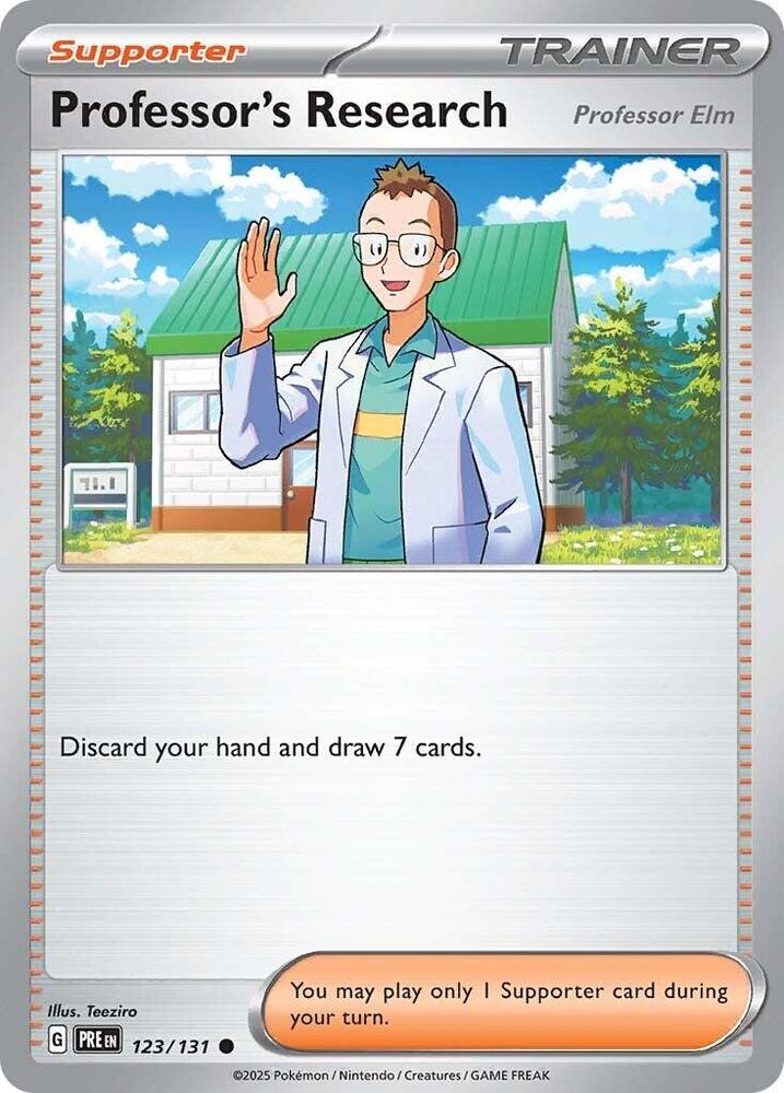 Professor's Research (123/131) [Professor Elm] [Scarlet & Violet: Prismatic Evolutions] | GnG Games