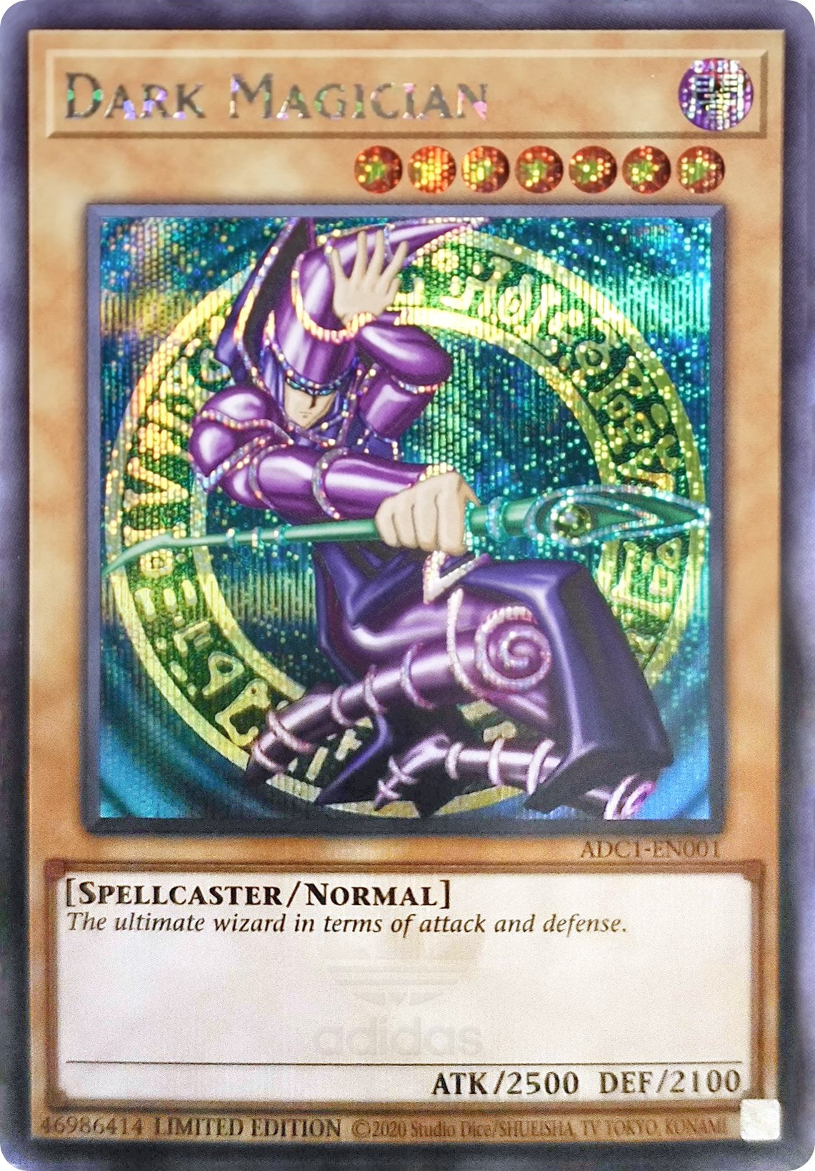 Dark Magician (Adidas Exclusive) [ADC1-EN001] Prismatic Secret Rare | GnG Games