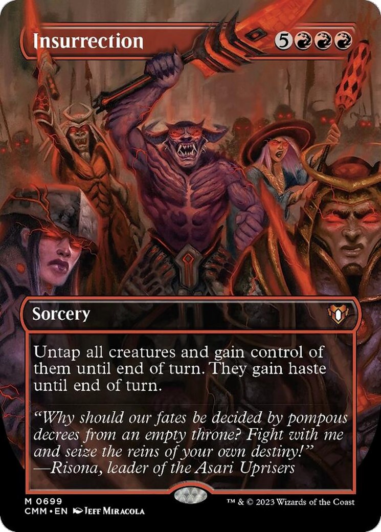 Insurrection (Borderless Alternate Art) [Commander Masters] | GnG Games
