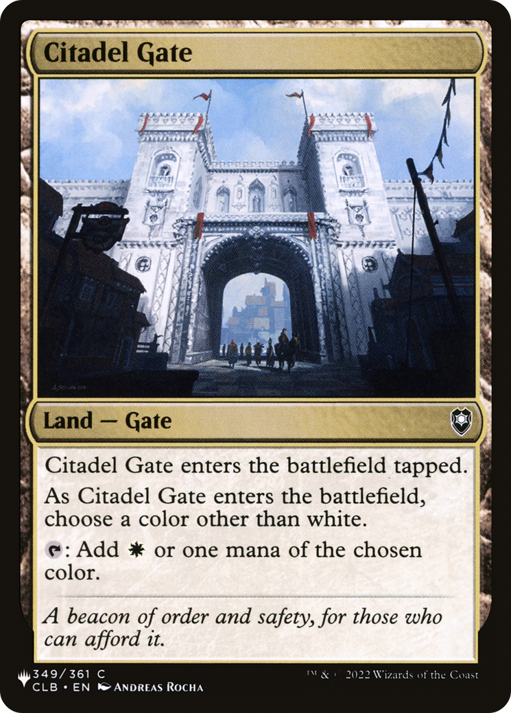 Citadel Gate [The List] | GnG Games