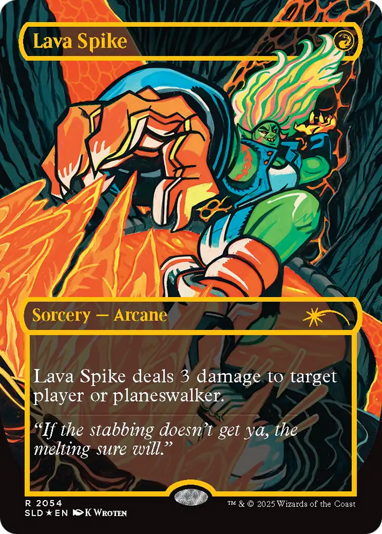 Lava Spike (2054) (Raised Foil) [Secret Lair Drop Series] | GnG Games
